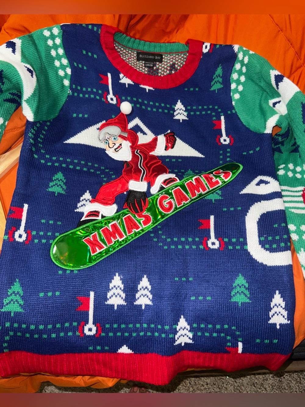 Blizzard Bay kids ugly Christmas sweater (14-16) NWT